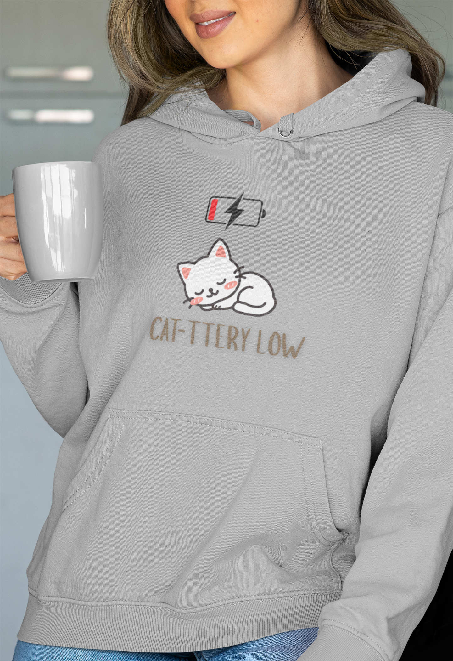 Cat-ttery Low - Women's Hoodie