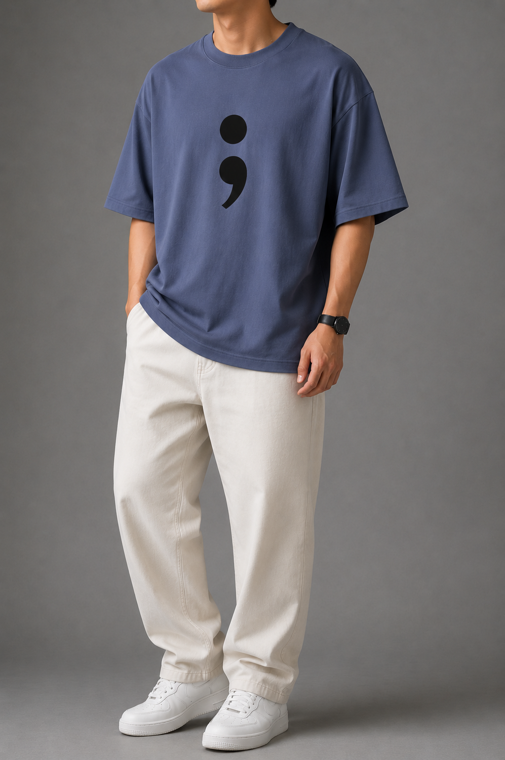 Semicolon - Oversized T-shirt