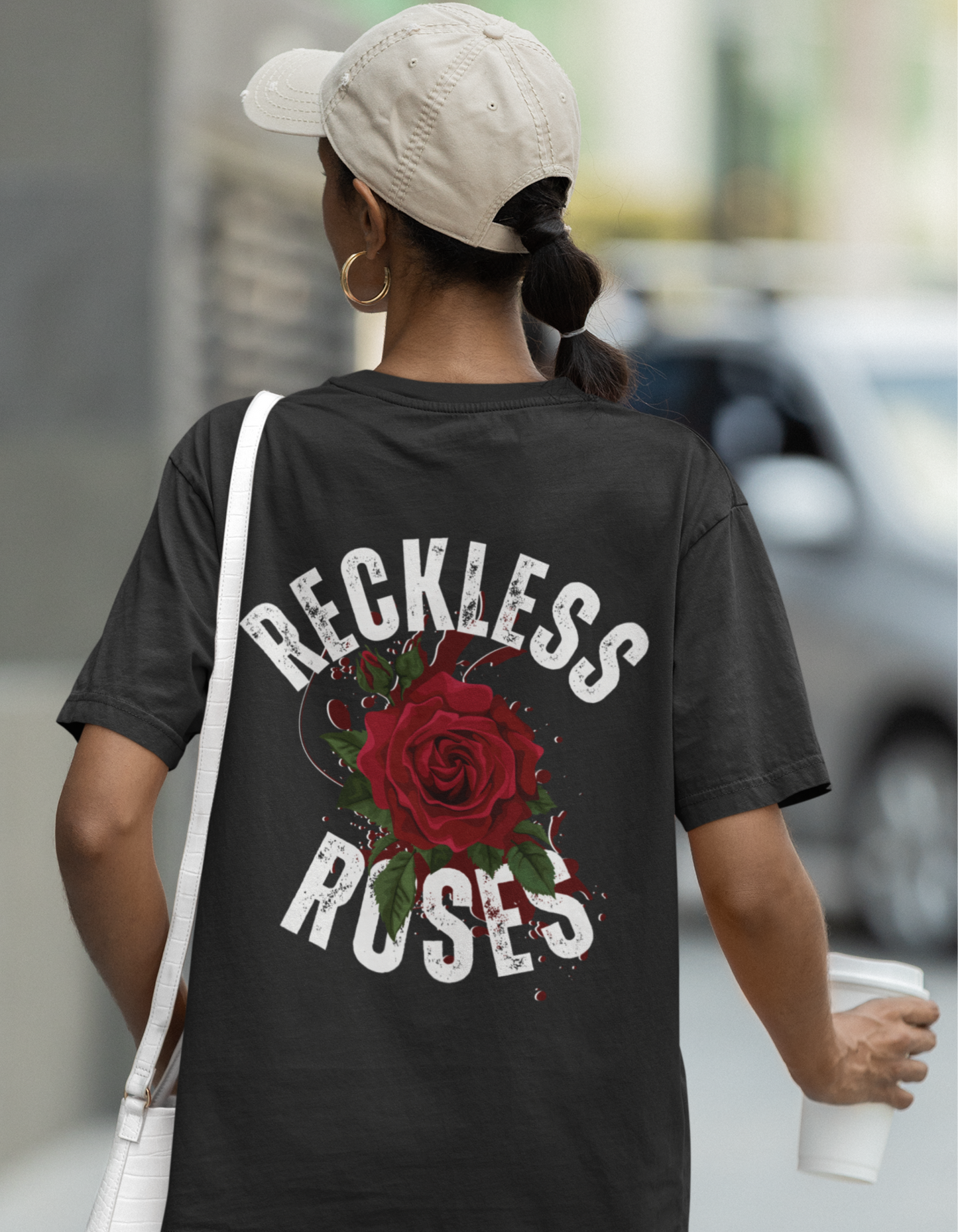 Reckless Rose - Women's Oversized T-Shirt