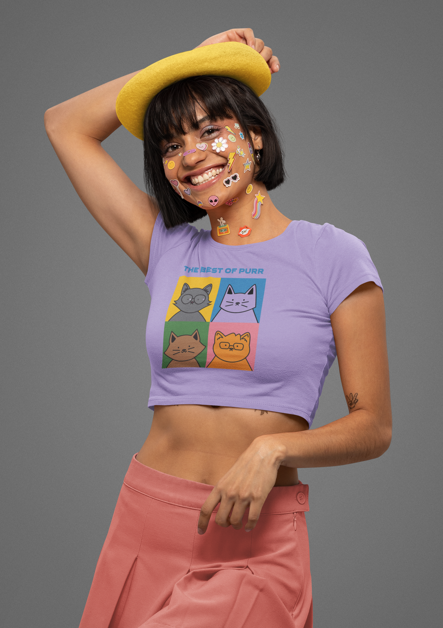 Purr Cat - Crop Top