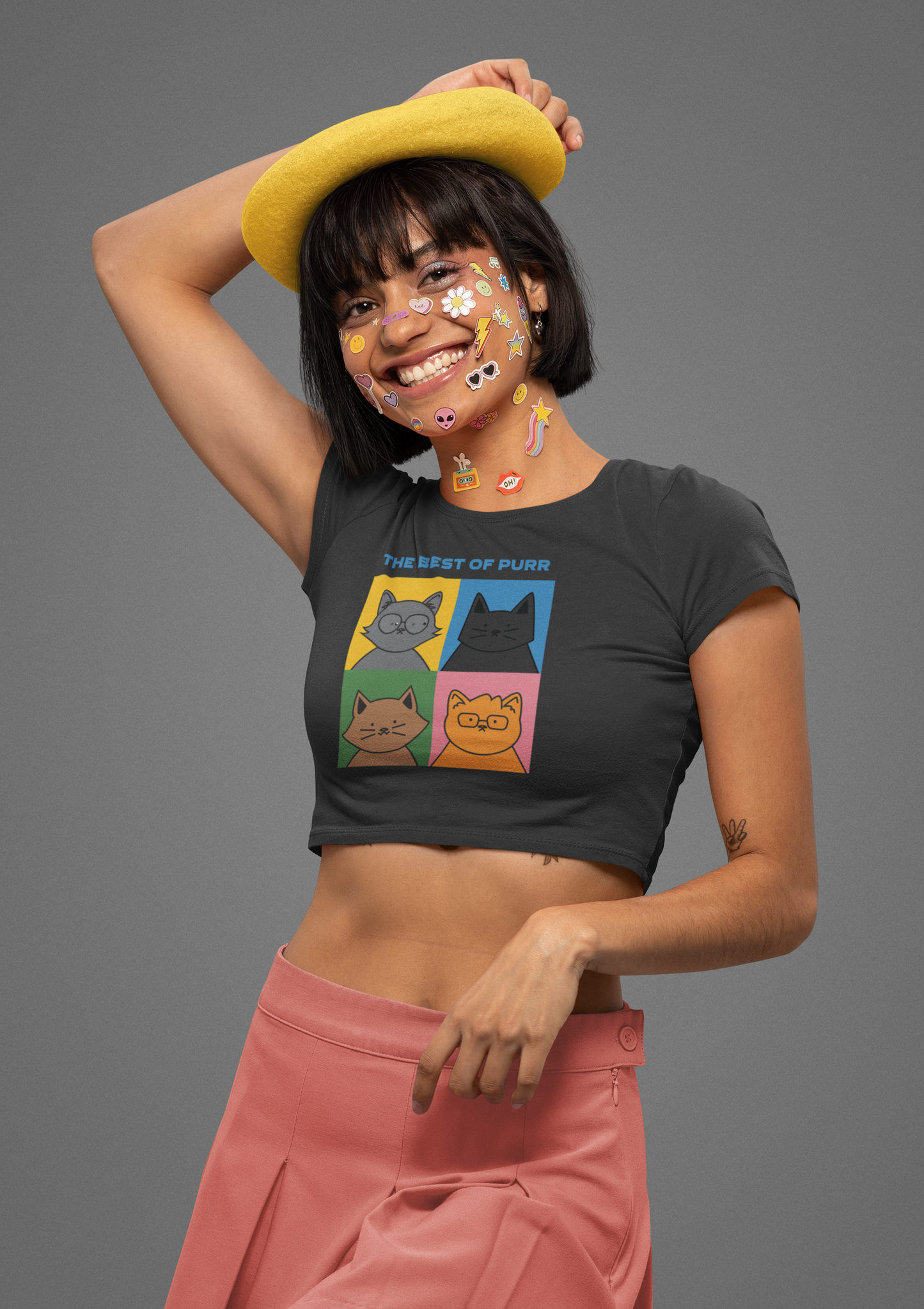Purr Cat - Crop Top