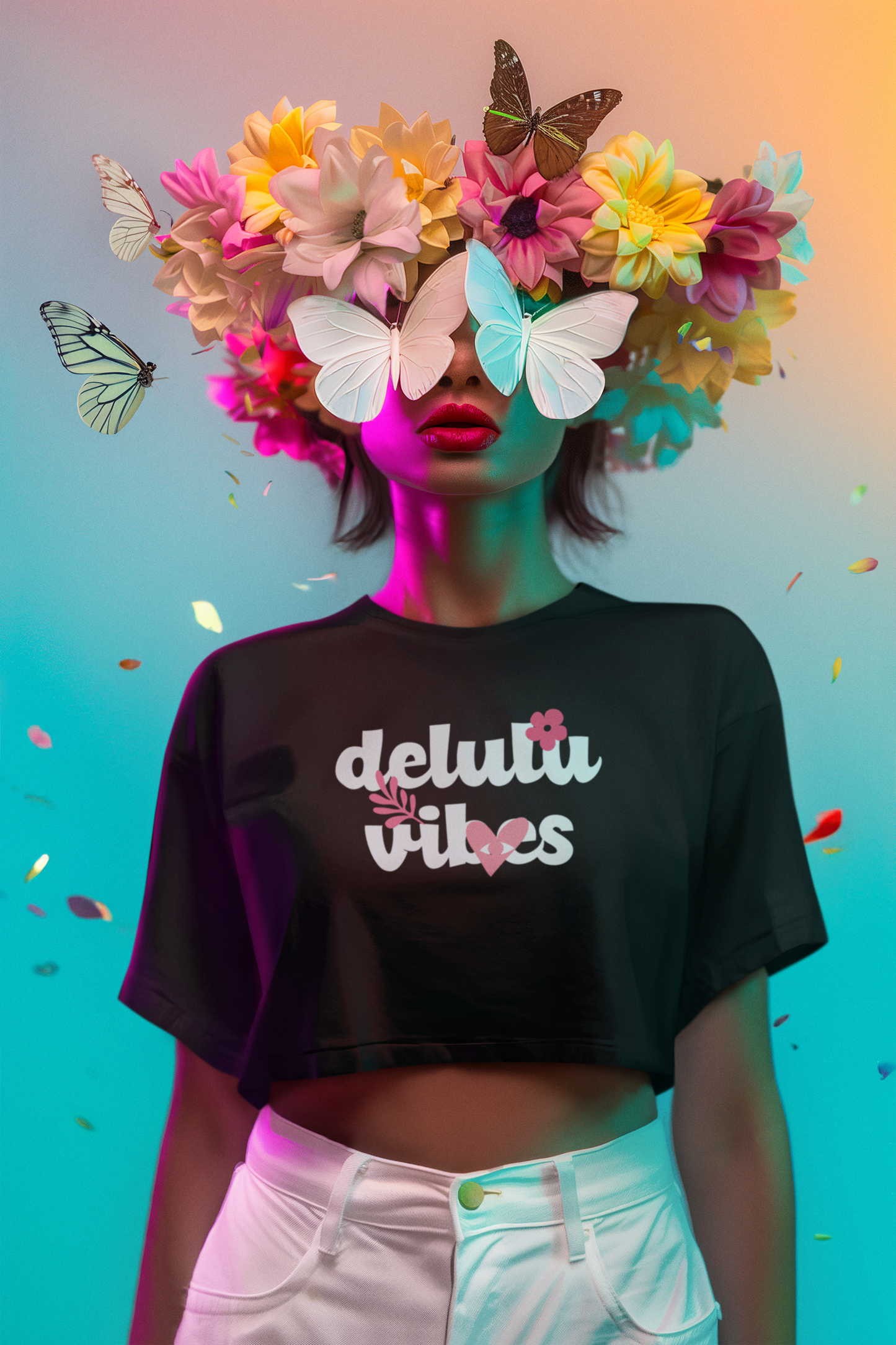 Delulu Vibes - Crop Top