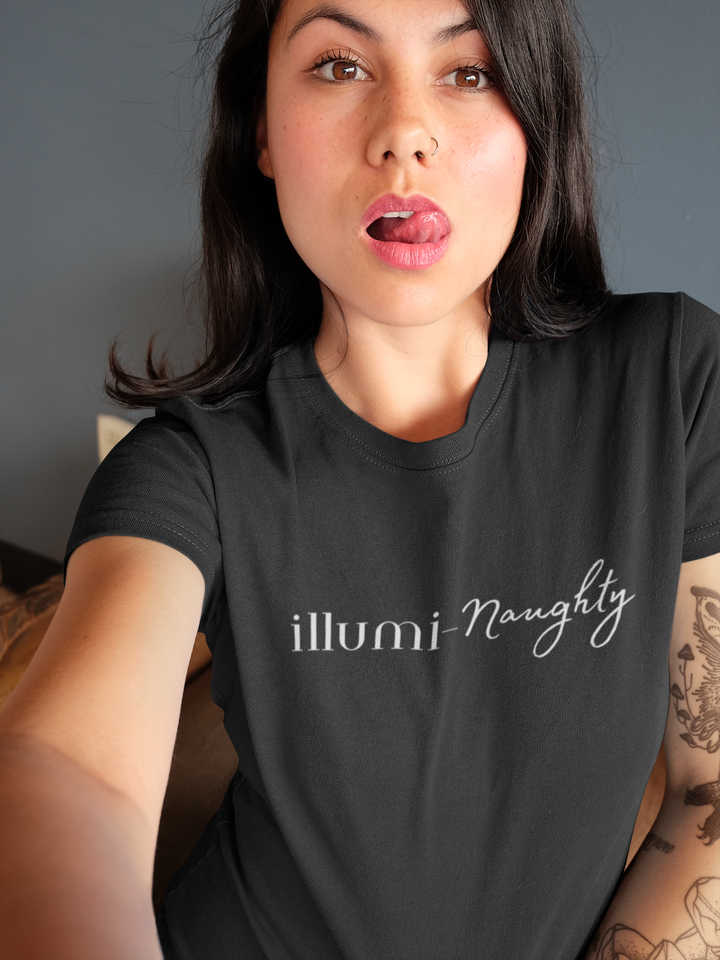 Illumi-naughty - Women's Oversized T-Shirt