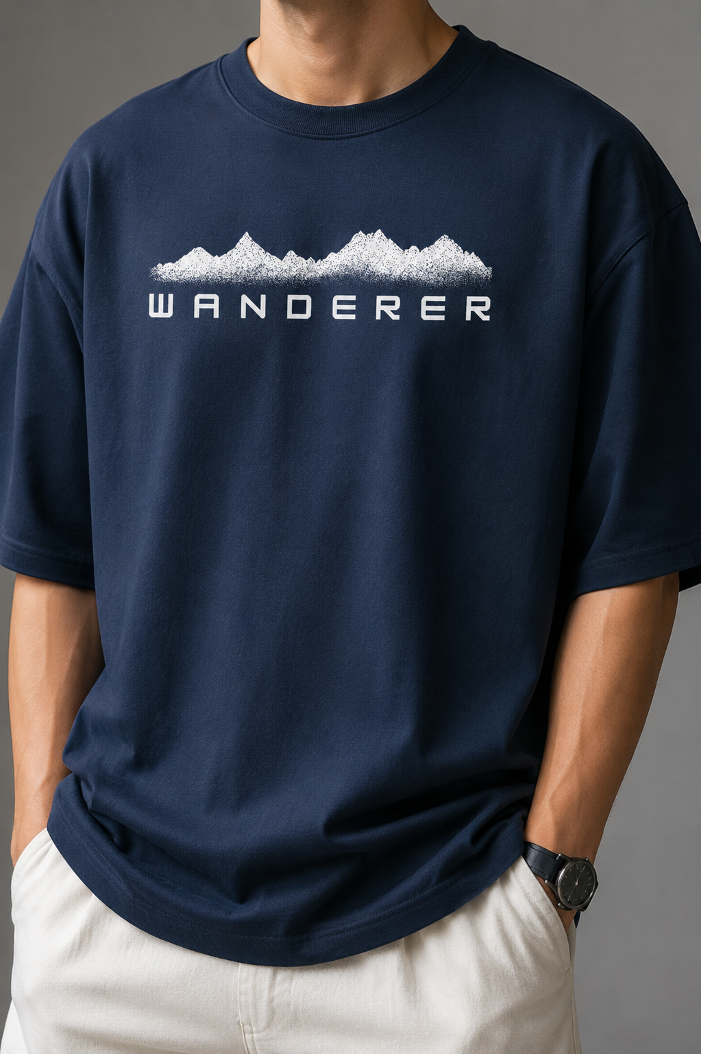 Wanderer - Men's Oversized T-shirt