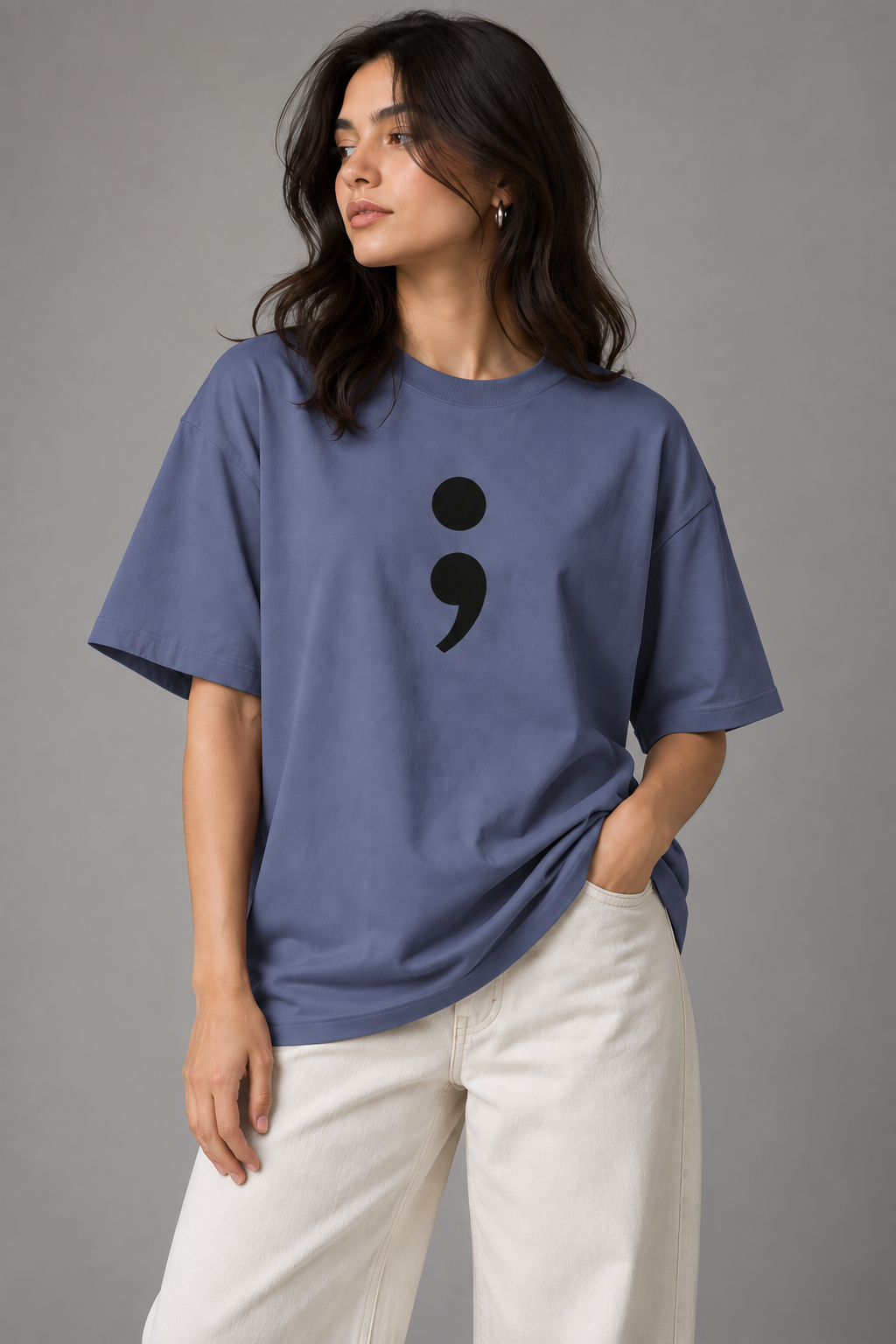 Semicolon - Women's Oversized T-shirt
