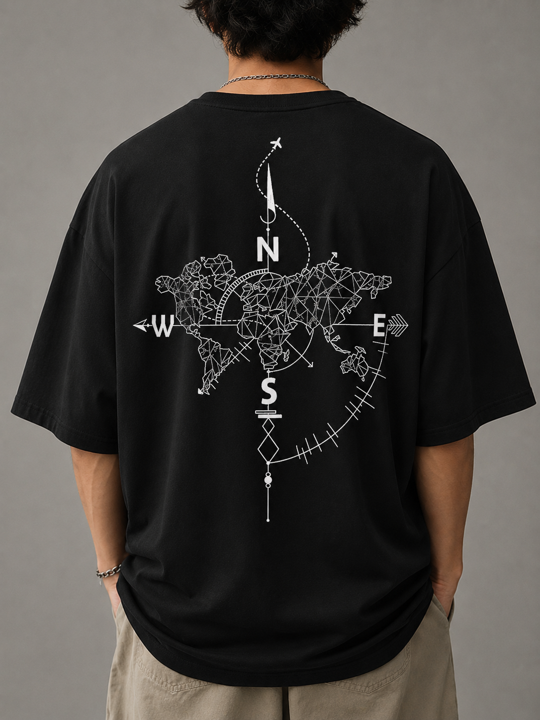 Wanderer - Men's Oversized T-shirt