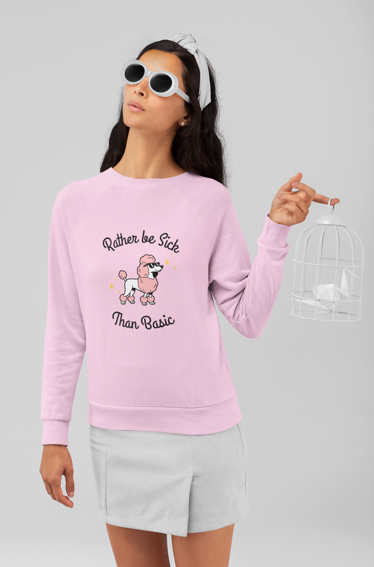 Rather be sick than Basic - Women's Sweatshirt