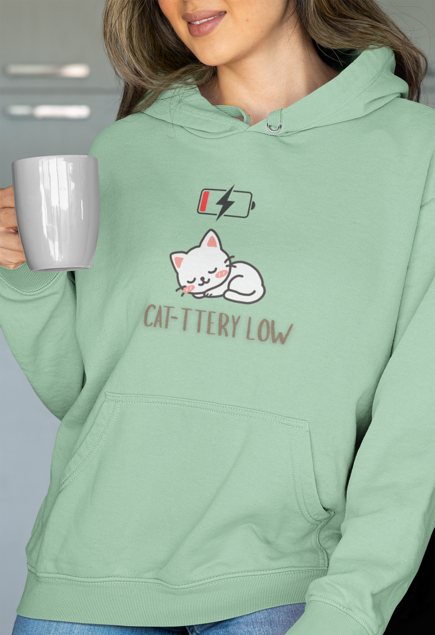 Cat-ttery Low - Women's Hoodie