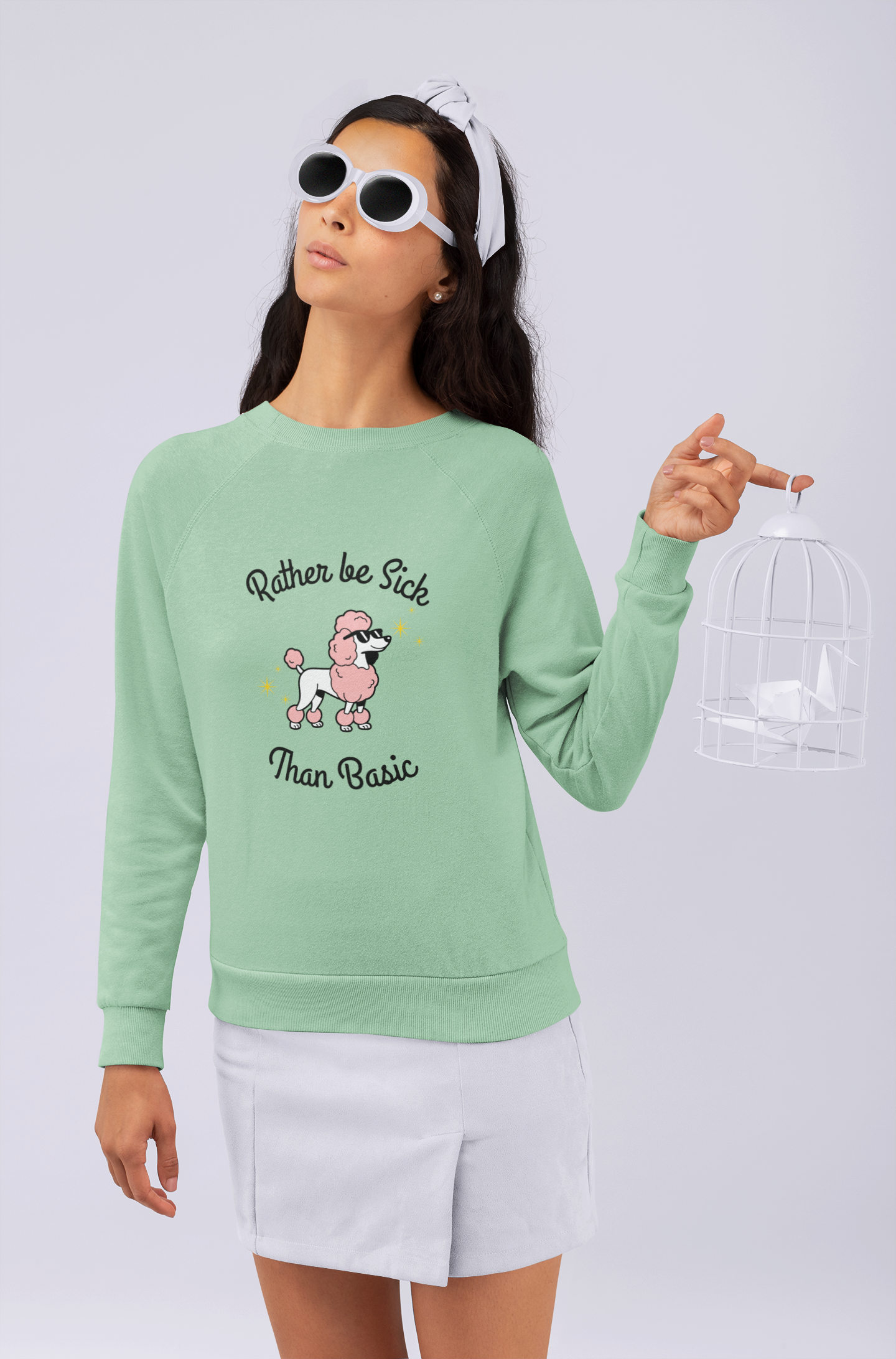 Rather be sick than Basic - Women's Sweatshirt