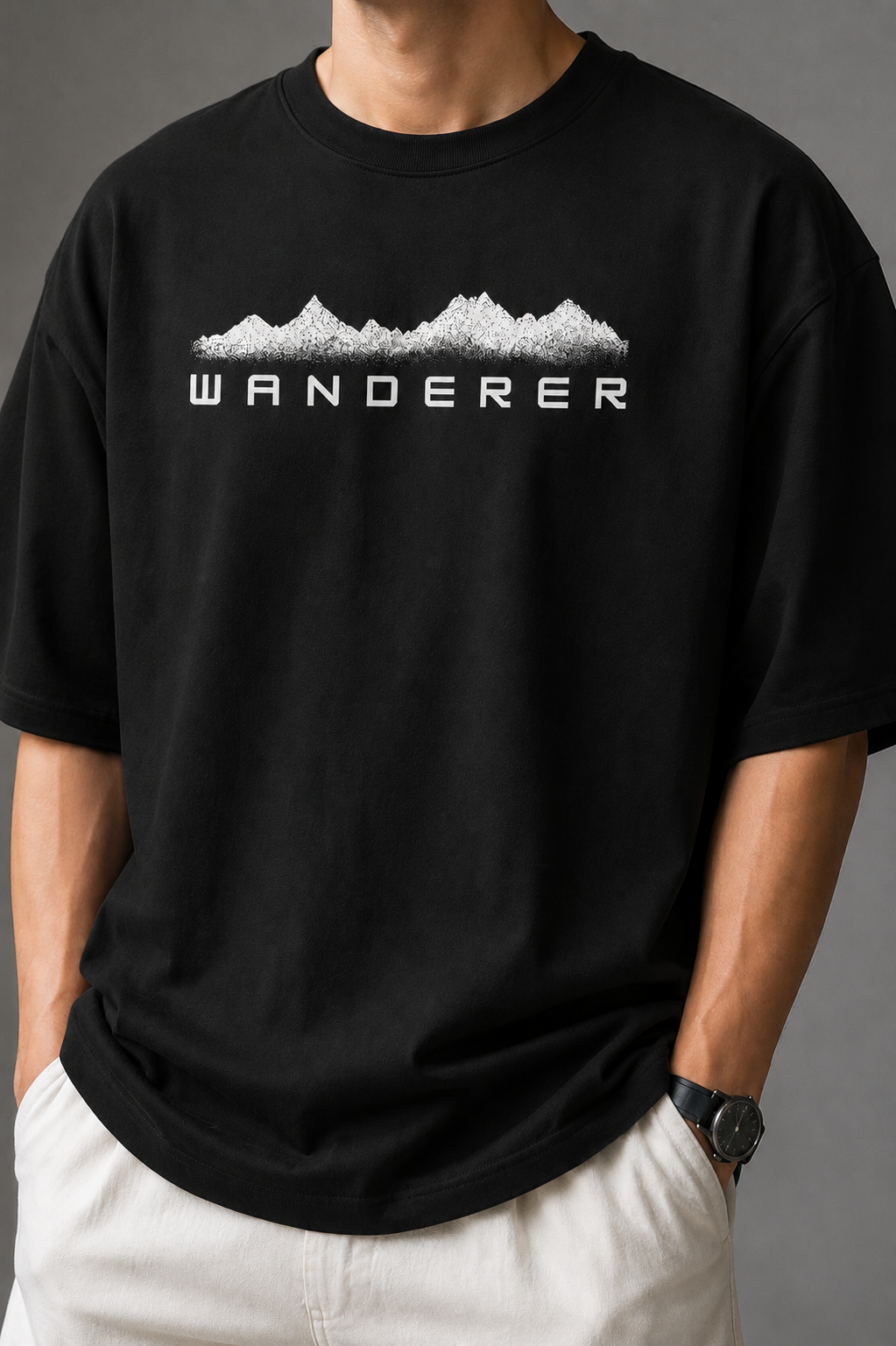 Wanderer - Men's Oversized T-shirt