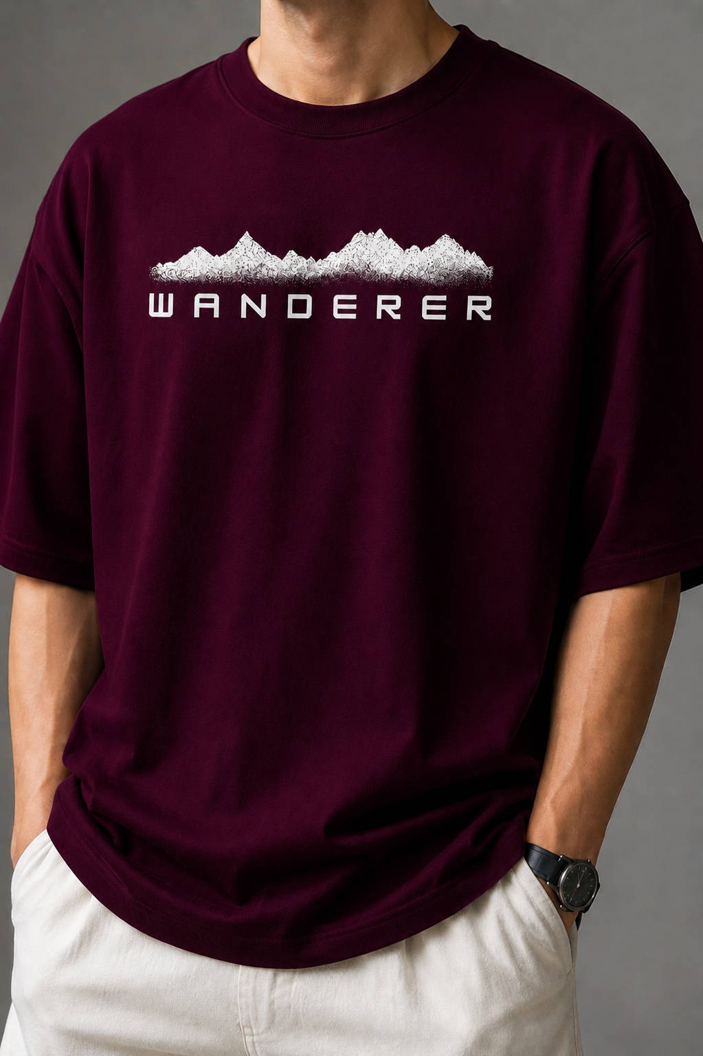 Wanderer - Men's Oversized T-shirt