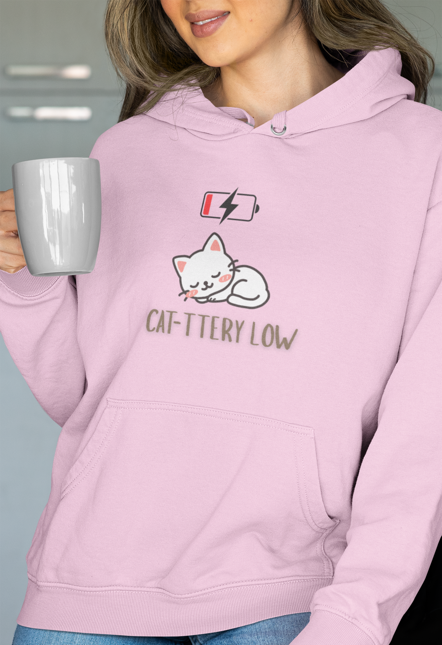 Cat-ttery Low - Women's Hoodie