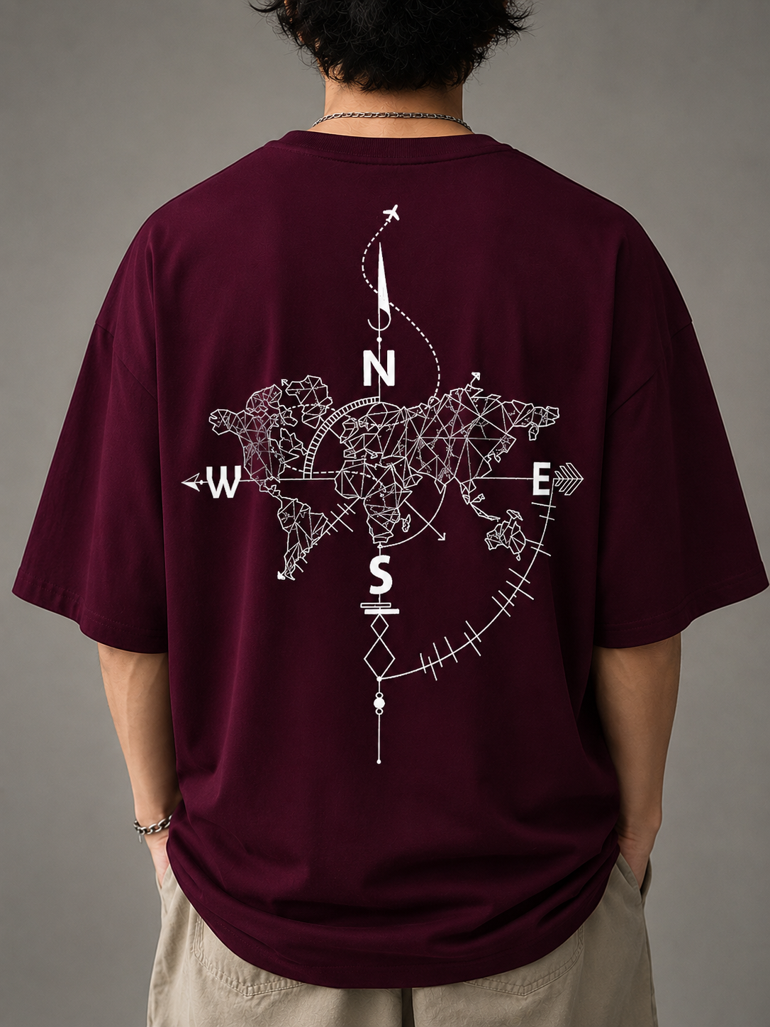 Wanderer - Men's Oversized T-shirt
