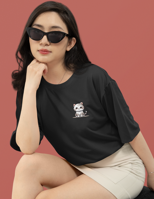 Kitty - Women's Oversized T-Shirt