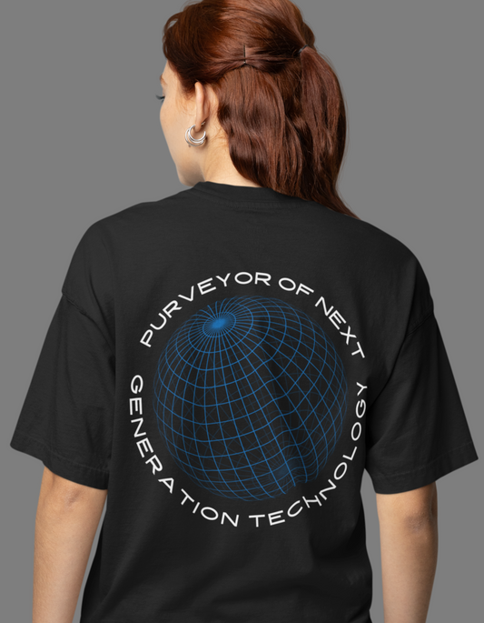 Tech Savvy Black - Women's Oversized T- Shirt