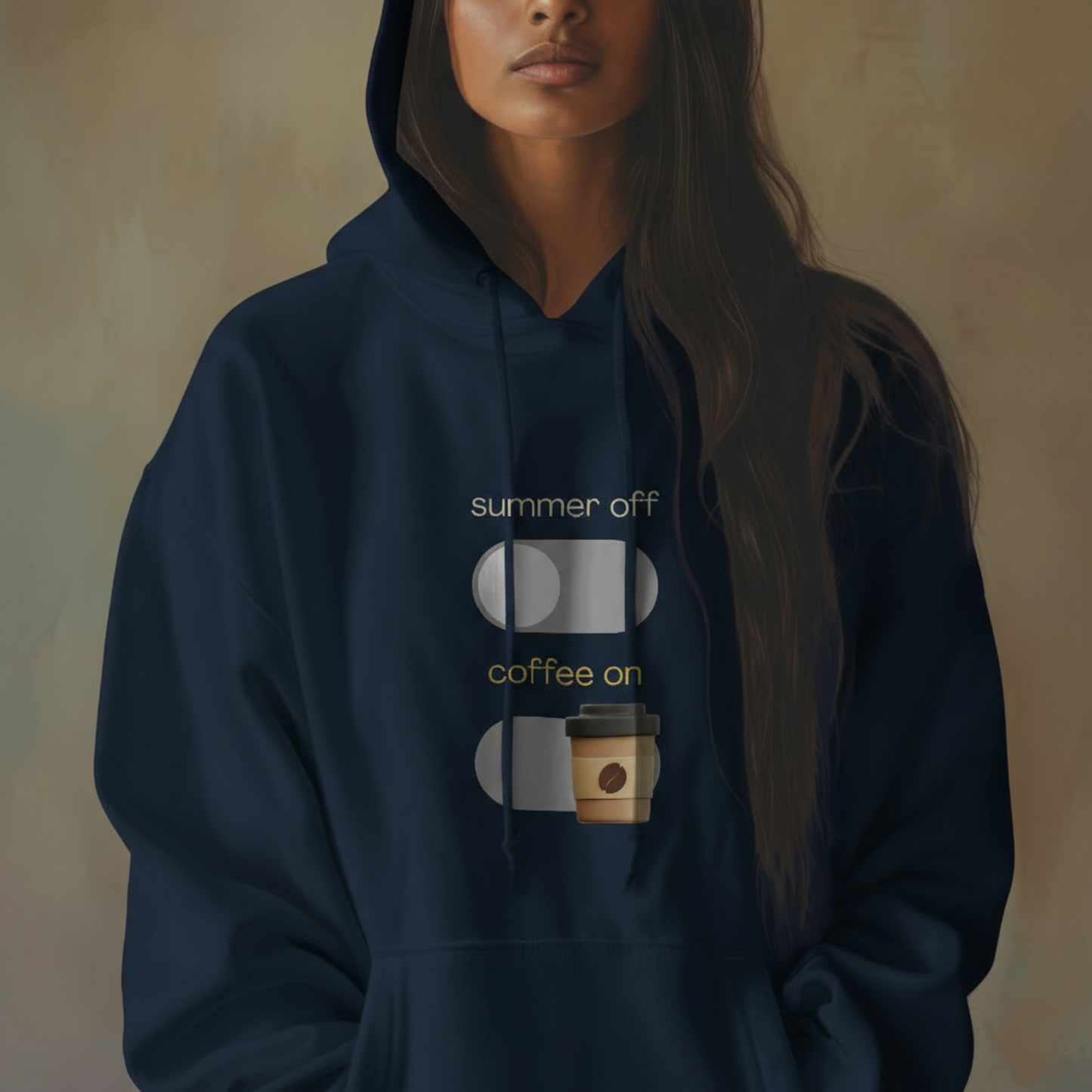 Women's Hoodie  - Summer off Coffee on