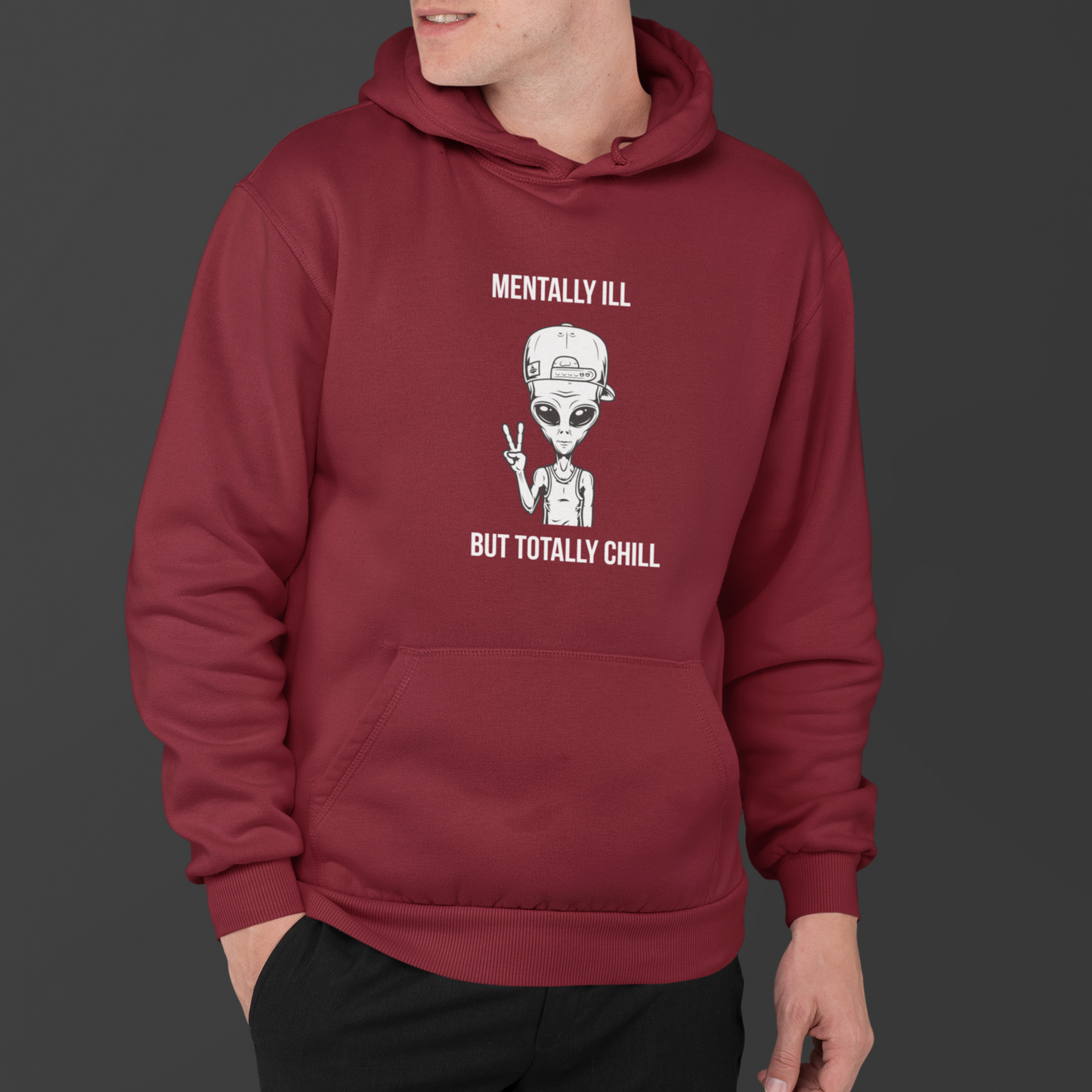 Mentally Ill but Totally Chill - Men's Hoodie