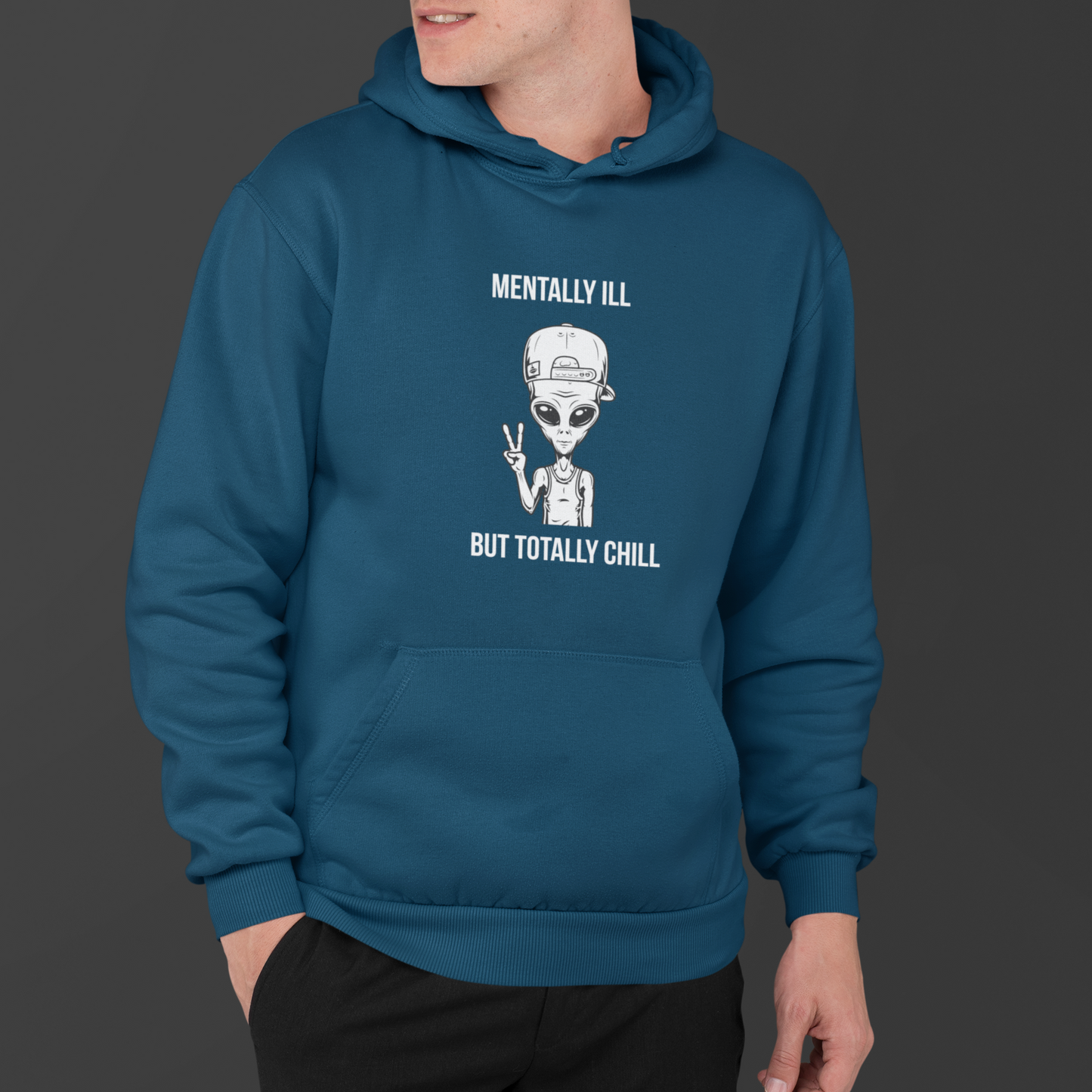 Mentally Ill but Totally Chill - Men's Hoodie
