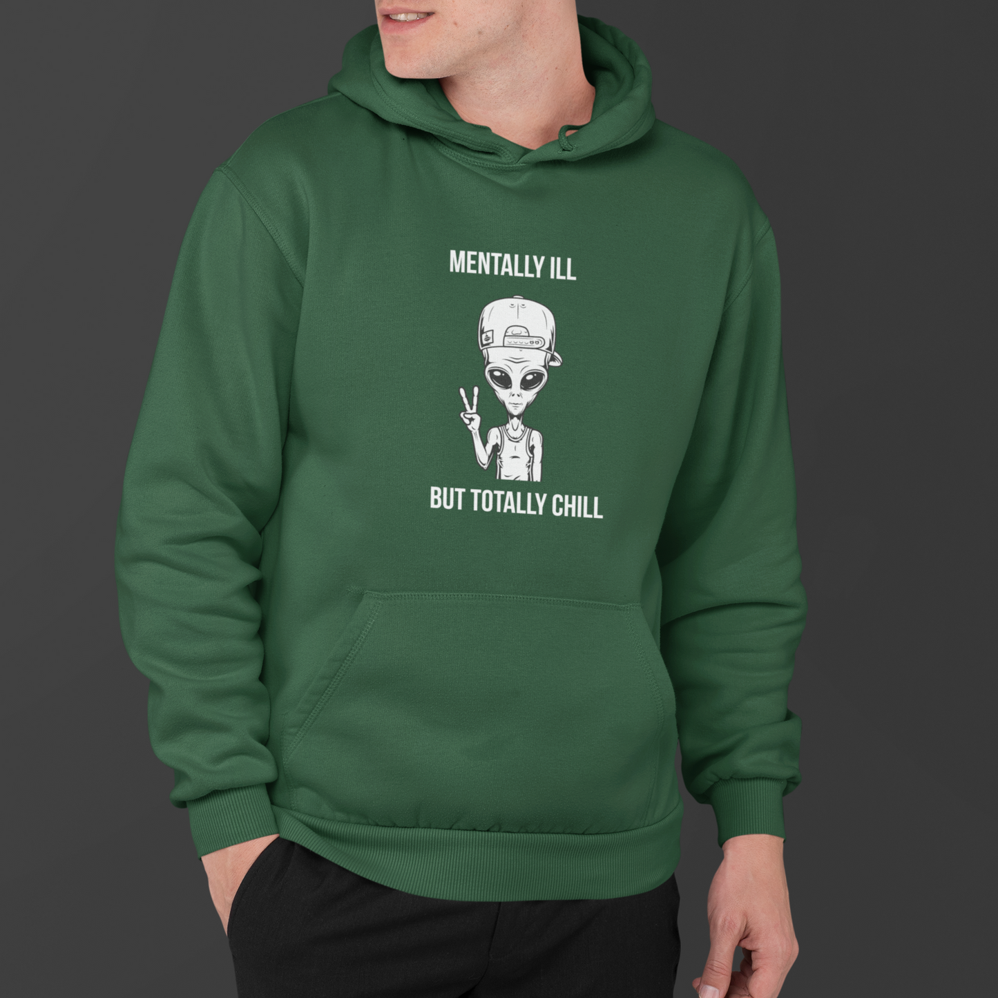 Mentally Ill but Totally Chill - Men's Hoodie